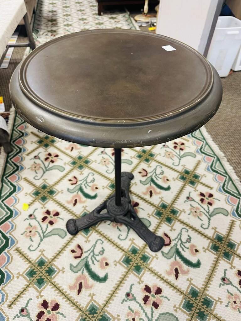 Restoration Hardware Brass Brasier Table Orig.$577 (20x25)