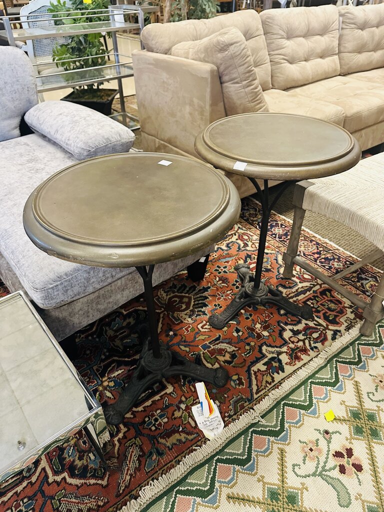 Restoration Hardware Brass Brasier Table Orig.$577 (20x25)