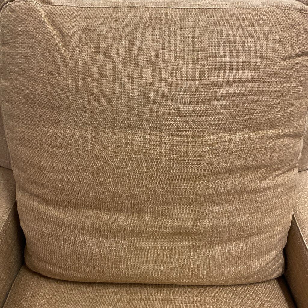 Baker Upholstered Club Chair Pale Rust