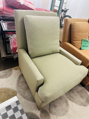 Baker Upholstered Club Chair Mint Green