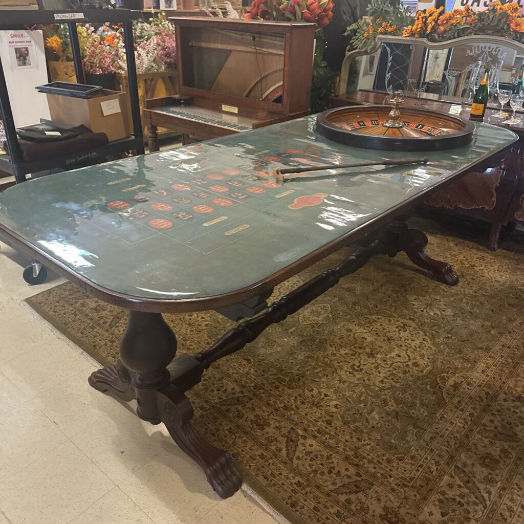 Warner Brothers William Ellis 19th Century Roulette Wheel Table