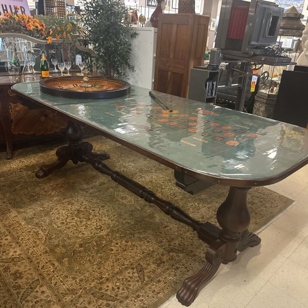 Warner Brothers William Ellis 19th Century Roulette Wheel Table