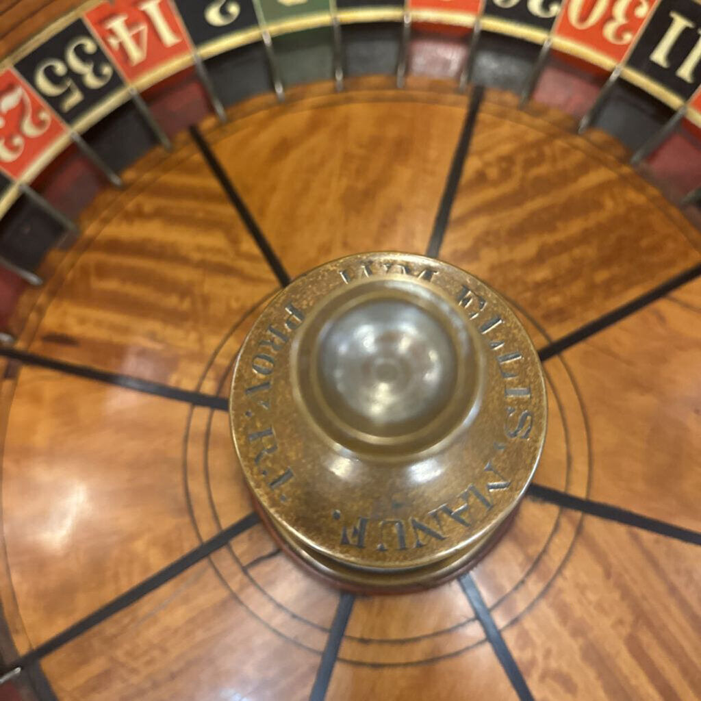 Warner Brothers William Ellis 19th Century Roulette Wheel Table