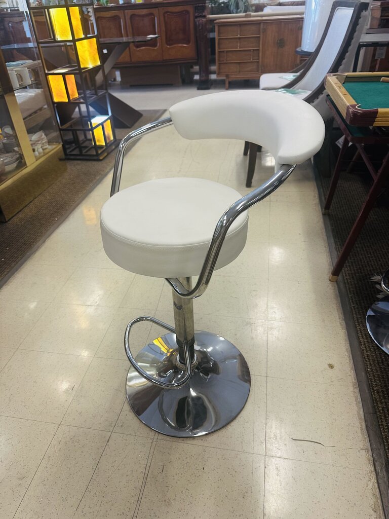 Adjustable Chrome Bar Stool