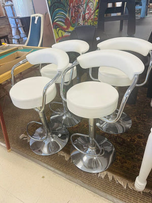 Adjustable Chrome Bar Stool