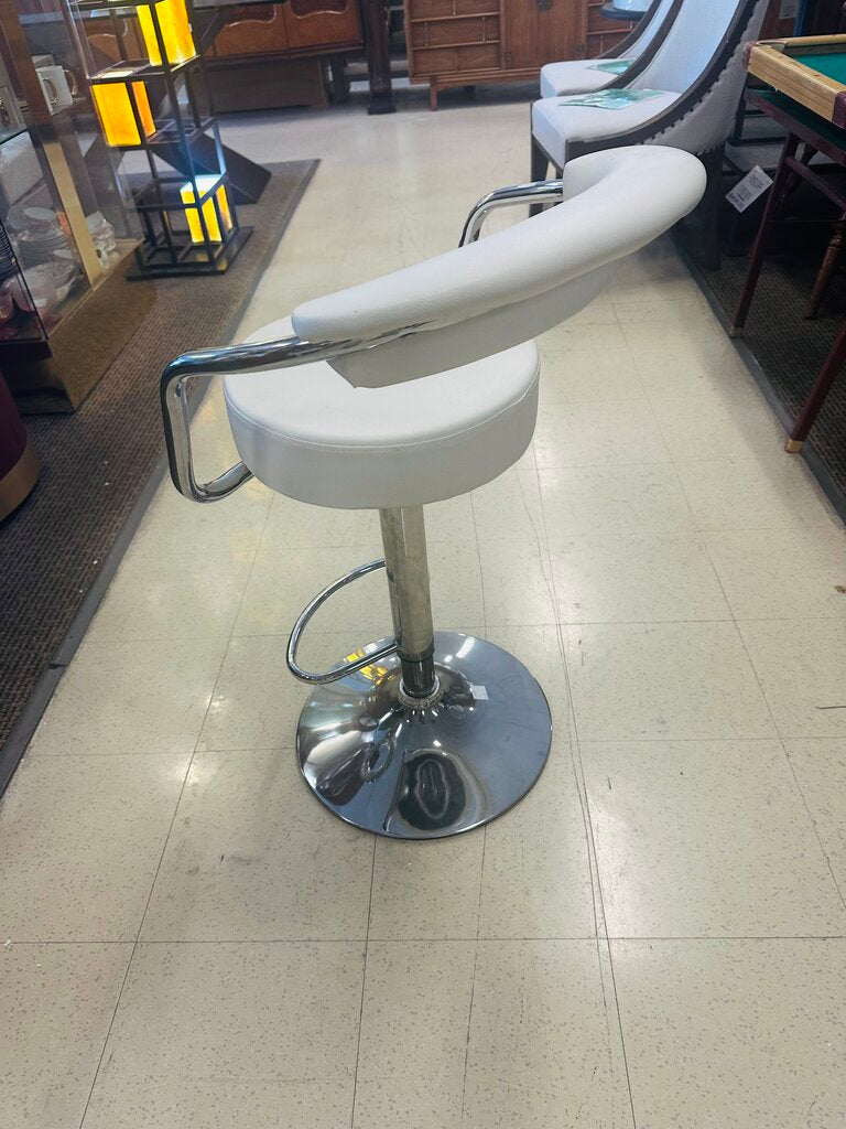 Adjustable Chrome Bar Stool