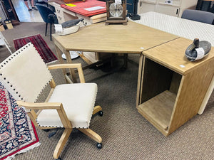 Pottery Ban Corner Desk w/Side Cabinet 57x19x40