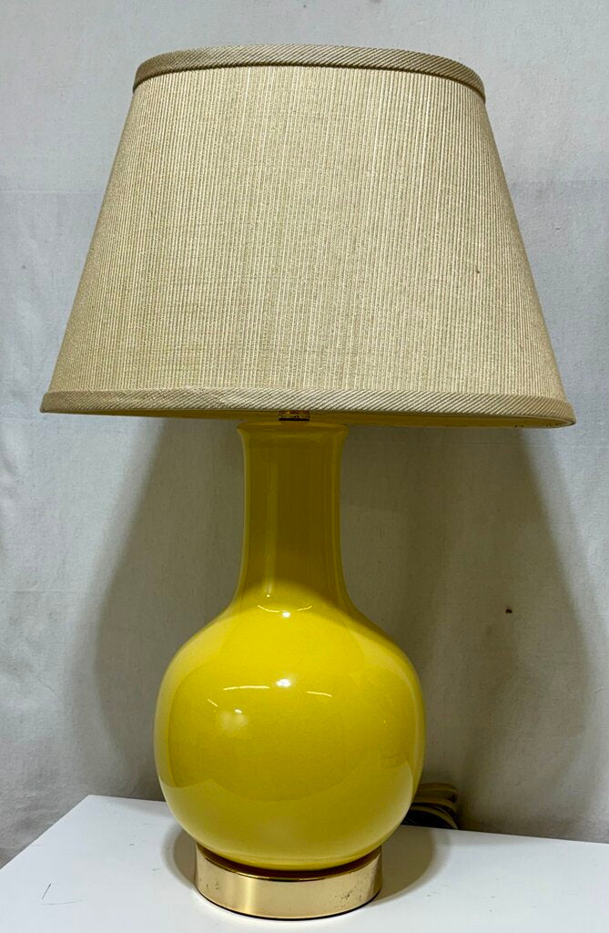 Safavieh Yellow Single Gourd Style Table Lamp (PAIR)