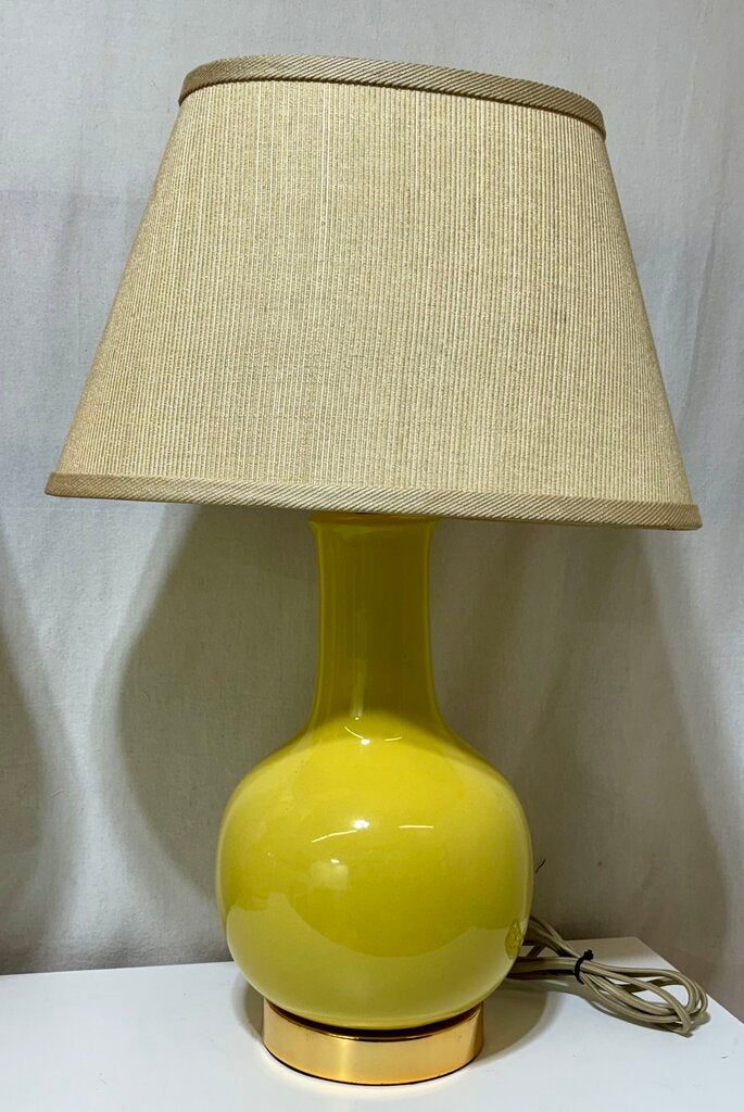 Safavieh Yellow Single Gourd Style Table Lamp (PAIR)