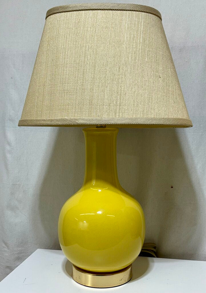 Safavieh Yellow Single Gourd Style Table Lamp (PAIR)