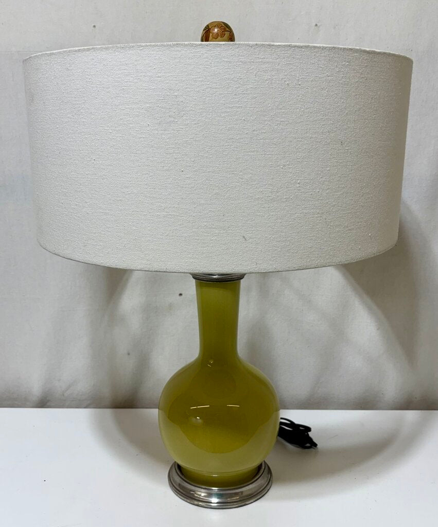 Olive Green Single Gourd Style Table Lamp