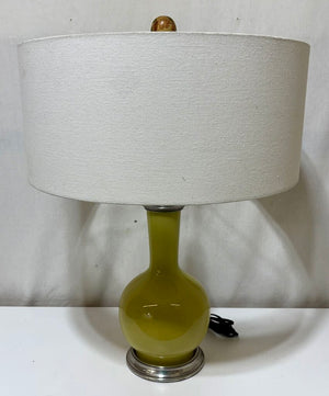 Olive Green Single Gourd Style Table Lamp