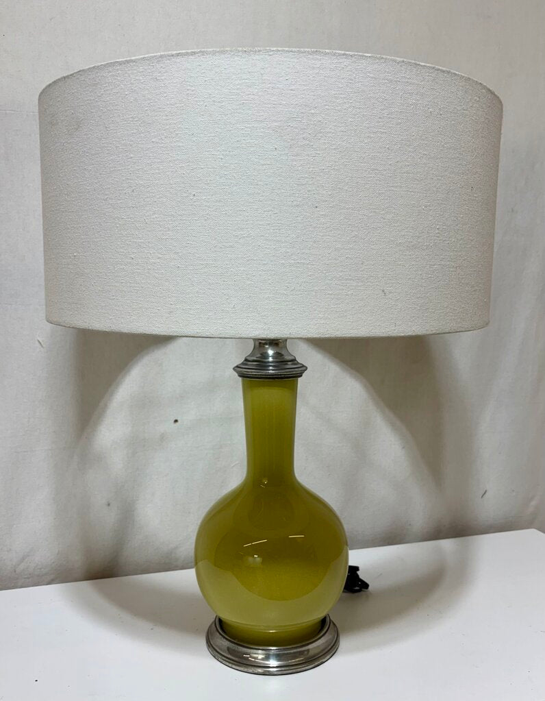 Olive Green Single Gourd Style Table Lamp