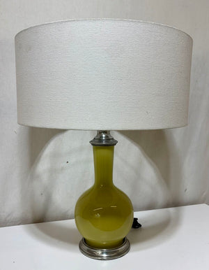 Olive Green Single Gourd Style Table Lamp