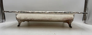 Wallace Christopher Wren Silver Plated Lidded Double Sided Footed Serving Tray (5Pcs)