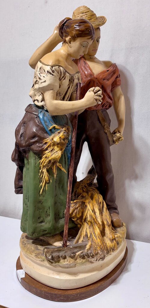 Japanese Replica Royal Dux Figural Solid Ceramic Statue 27.6"