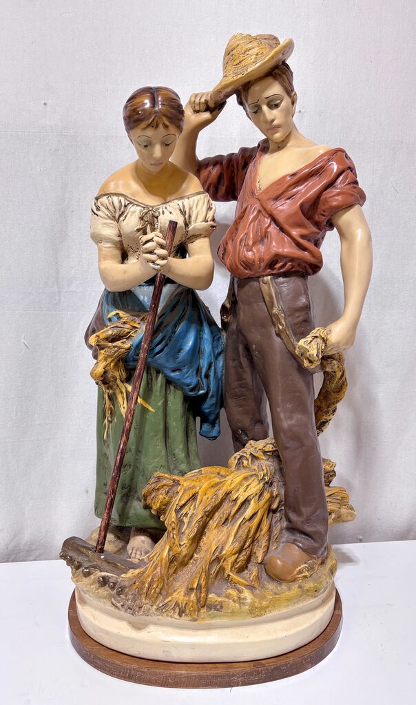 Japanese Replica Royal Dux Figural Solid Ceramic Statue 27.6"