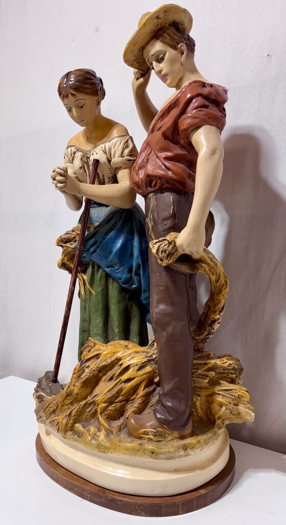 Japanese Replica Royal Dux Figural Solid Ceramic Statue 27.6"