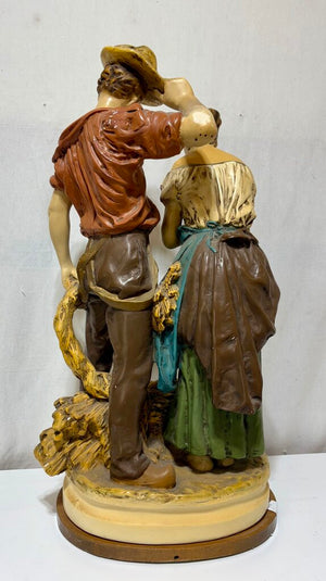 Japanese Replica Royal Dux Figural Solid Ceramic Statue 27.6"