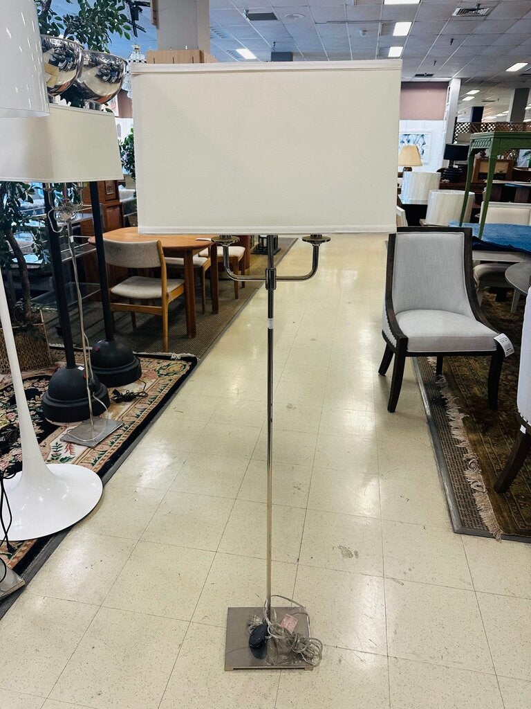 Andros Brushed Steel Finish Floor Lamp