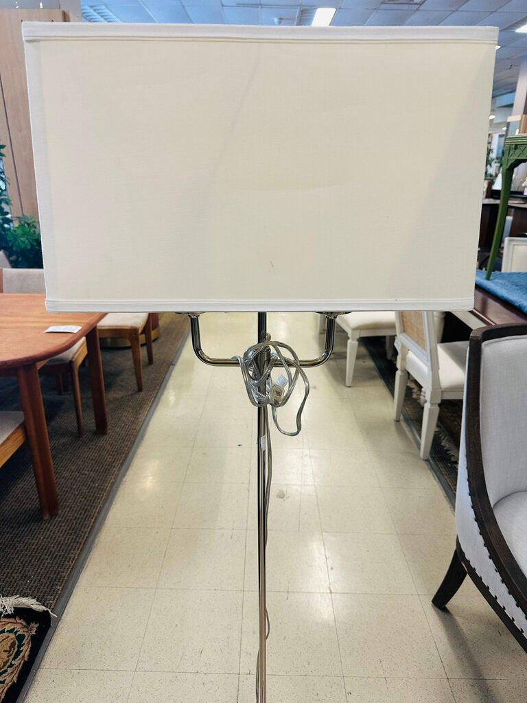 Andros Brushed Steel Finish Floor Lamp