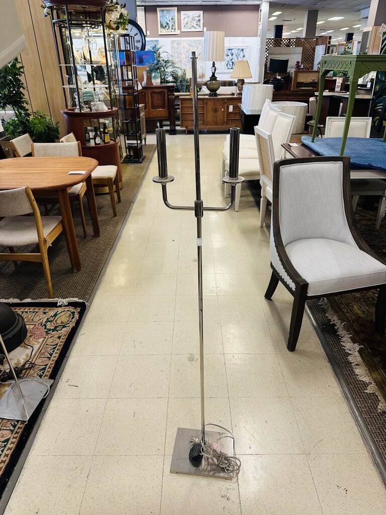 Andros Brushed Steel Finish Floor Lamp