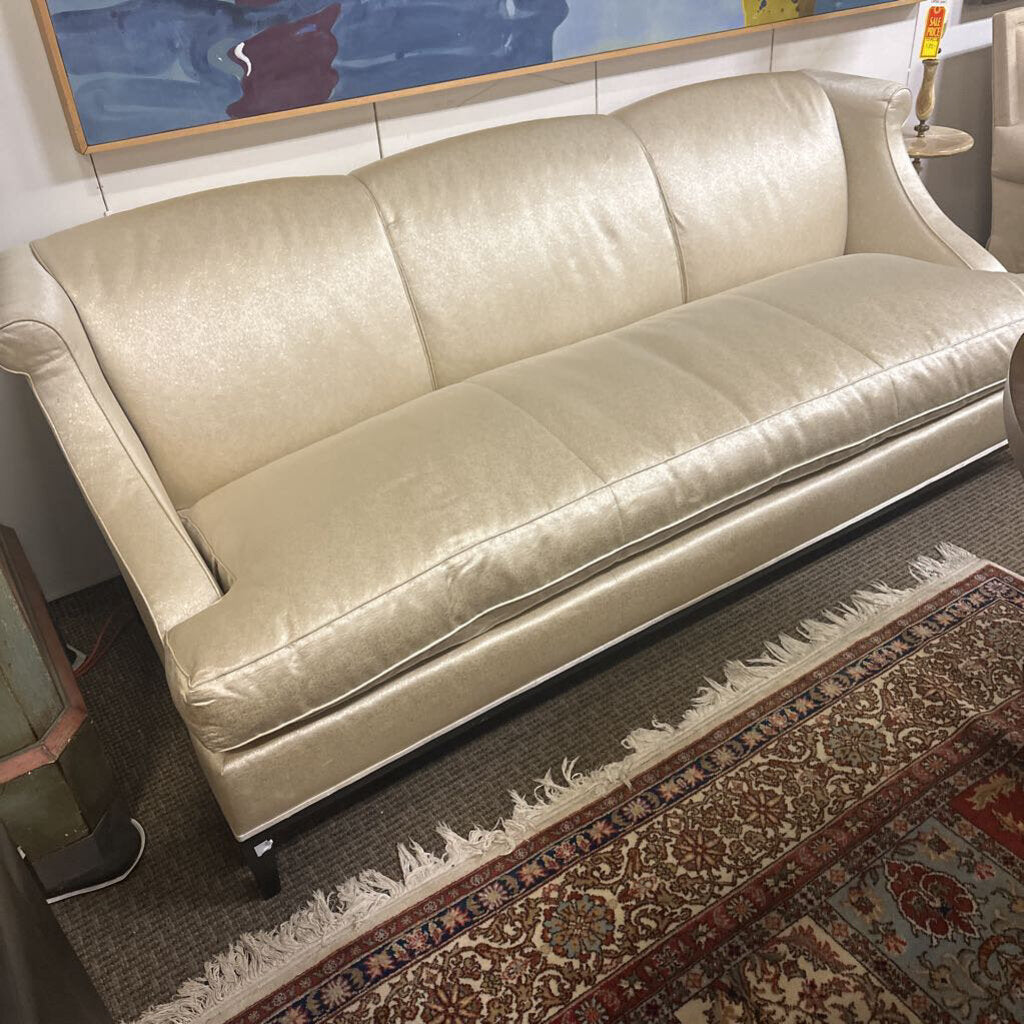 A Rudin Linen Sofa 84" W.