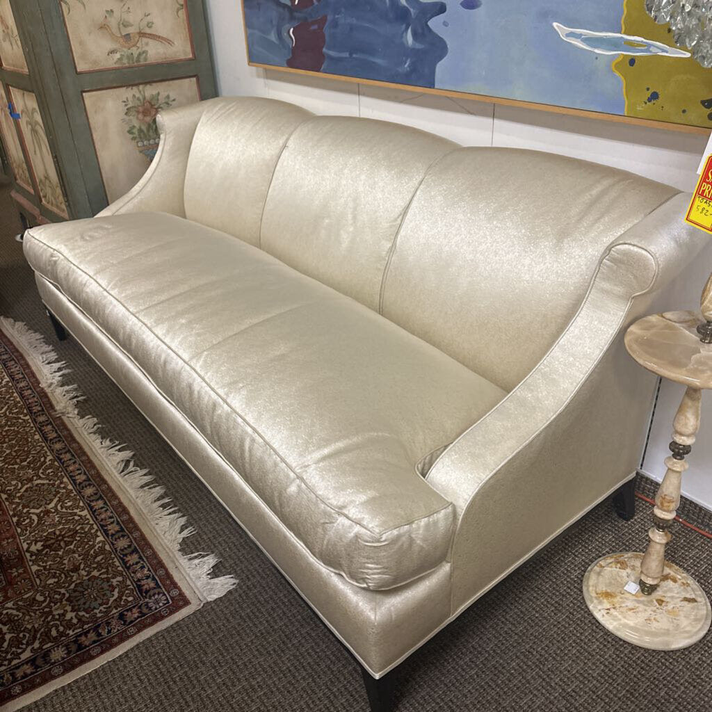 A Rudin Linen Sofa 84" W.