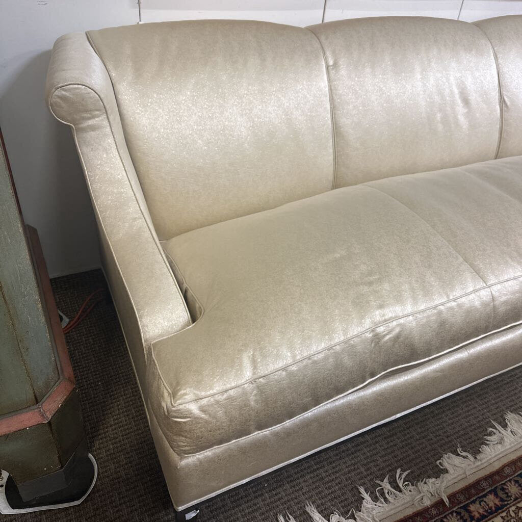 A Rudin Linen Sofa 84" W.