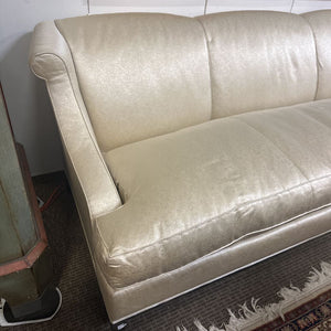A Rudin Linen Sofa 84" W.