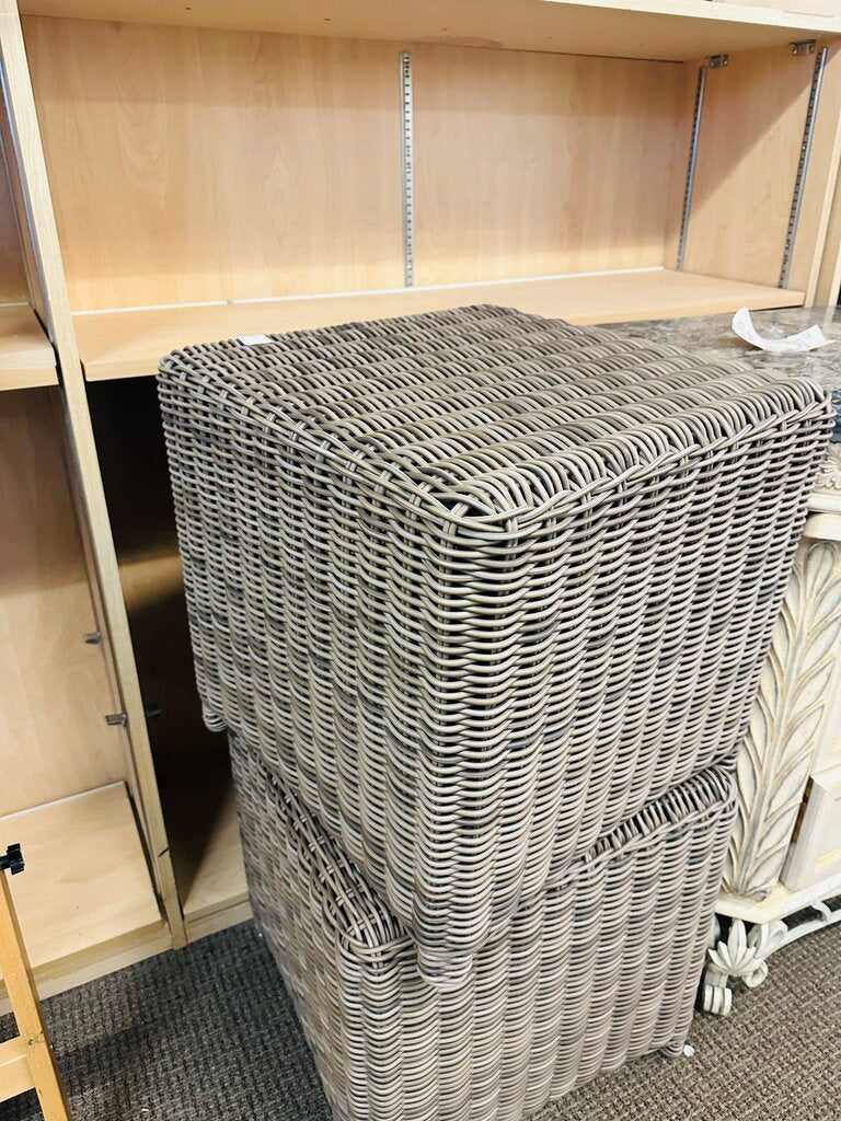 Kingsley Bate Sag Harbor Wicker End Table orig. $355 (19x19x19)