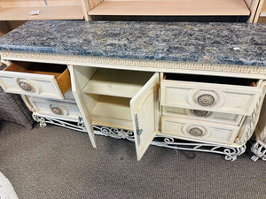Pulaski Marble Top Sideboard / Buffet 74x19x36