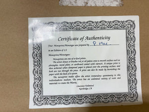 P. Mac "Biedermeier" Signed Mono Type by Lawrence Unlimited #12/150