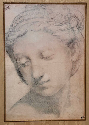Raffaello Sanzio " Tete de la Charite" Giclee Reproduction