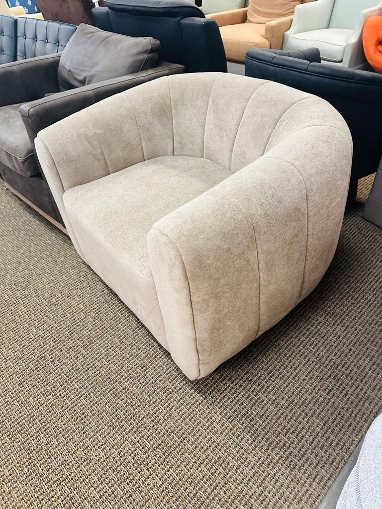 Lititude Run 37" Upholstered Swivel Chair