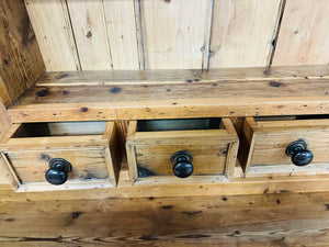Large Farmhouse Country Pine Kitchen Dresser 77x20x90