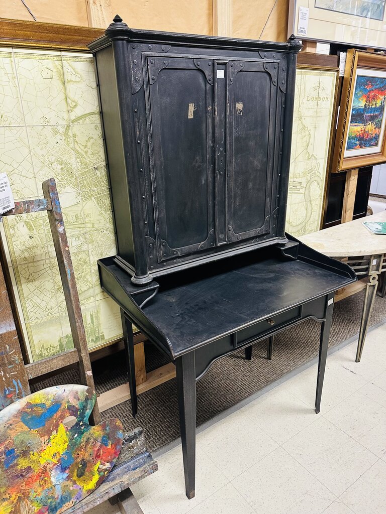 Restoration Hardware 19th C. French Iron Secretary Desk 37x25x68