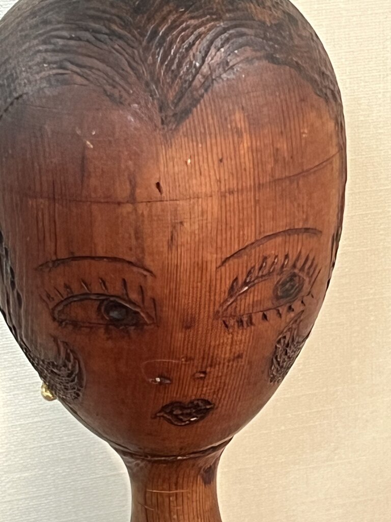 Art Deco Wooden Flapper Hat Stand