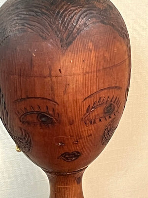 Art Deco Wooden Flapper Hat Stand
