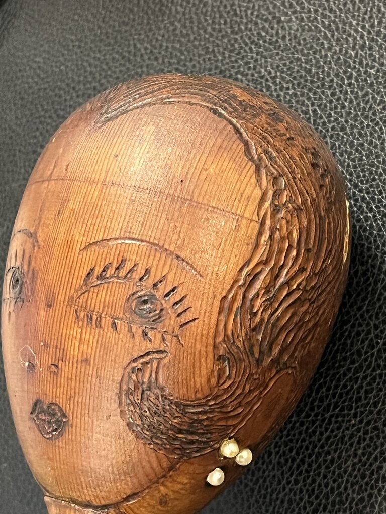Art Deco Wooden Flapper Hat Stand