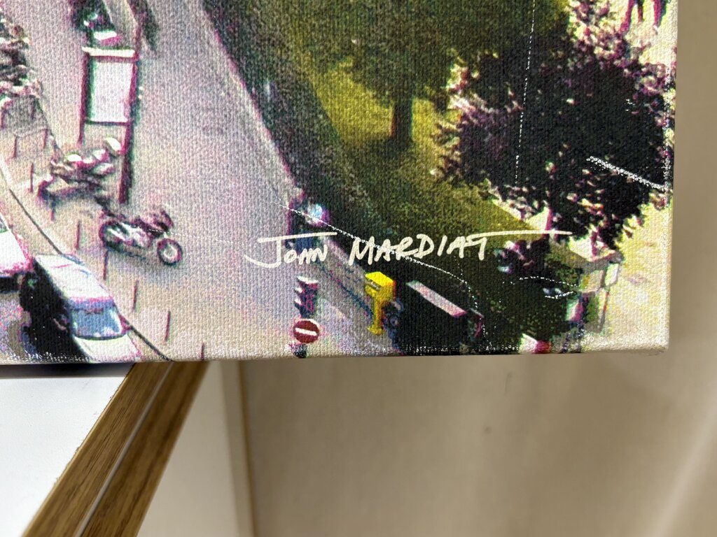 John Mardiat Paris City Scape Photographic Print on Canvas Signed