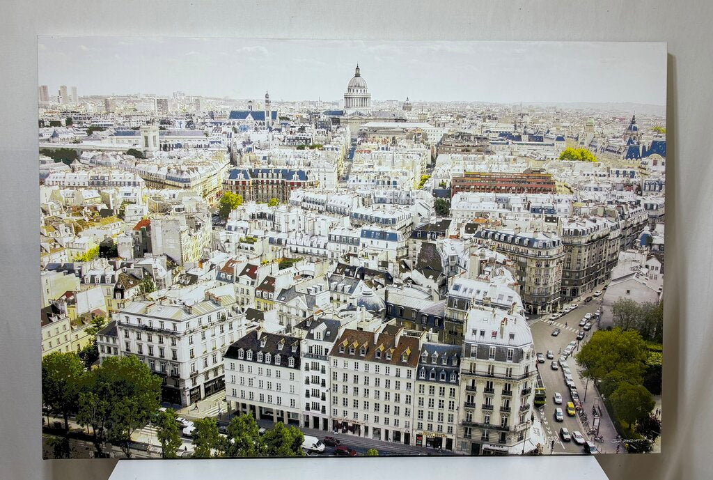 John Mardiat Paris City Scape Photographic Print on Canvas Signed