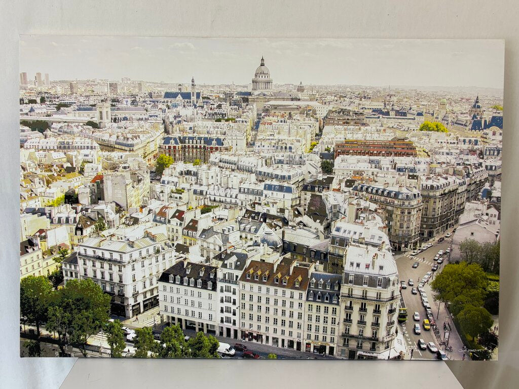 John Mardiat Paris City Scape Photographic Print on Canvas Signed