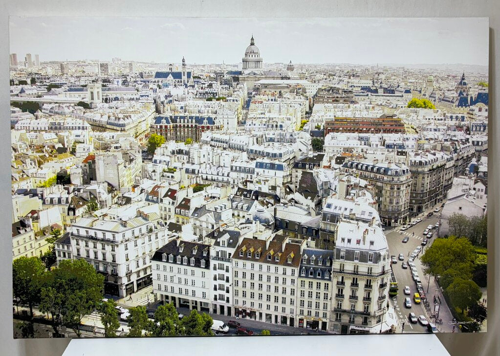 John Mardiat Paris City Scape Photographic Print on Canvas Signed