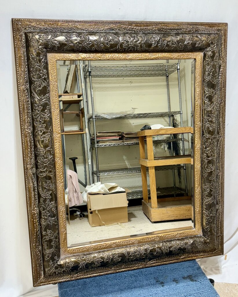 Uttermost Copper Embossed & Wrapped Beveled Glass Wall Mirror UT 01339 B1