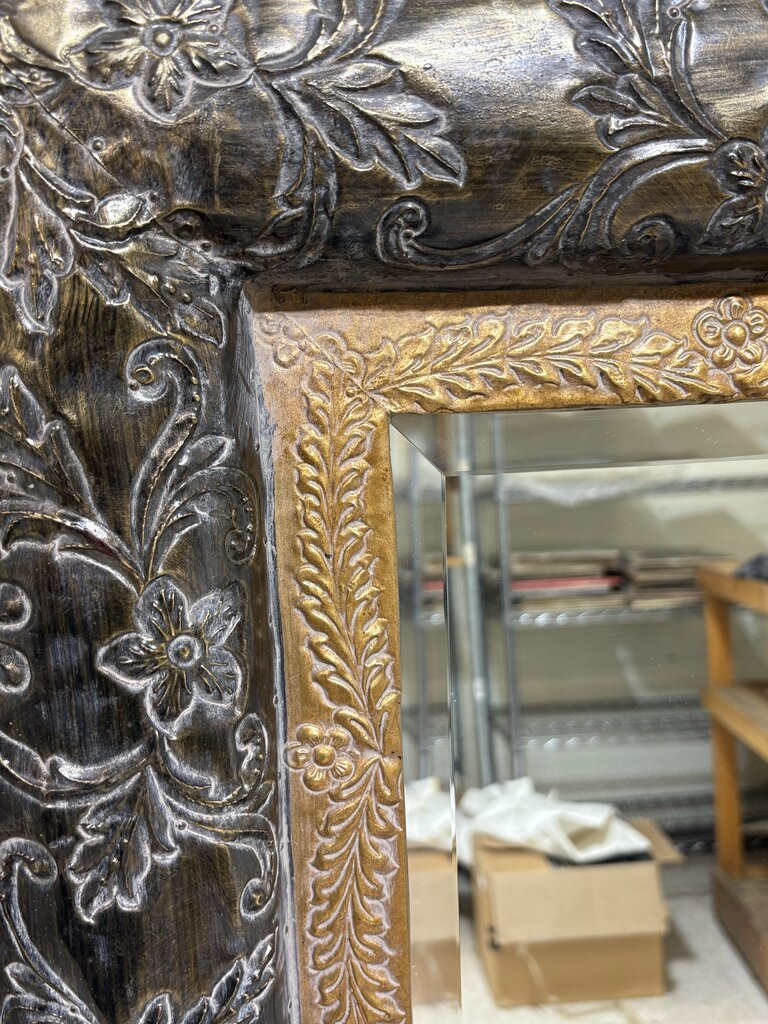 Uttermost Copper Embossed & Wrapped Beveled Glass Wall Mirror UT 01339 B1