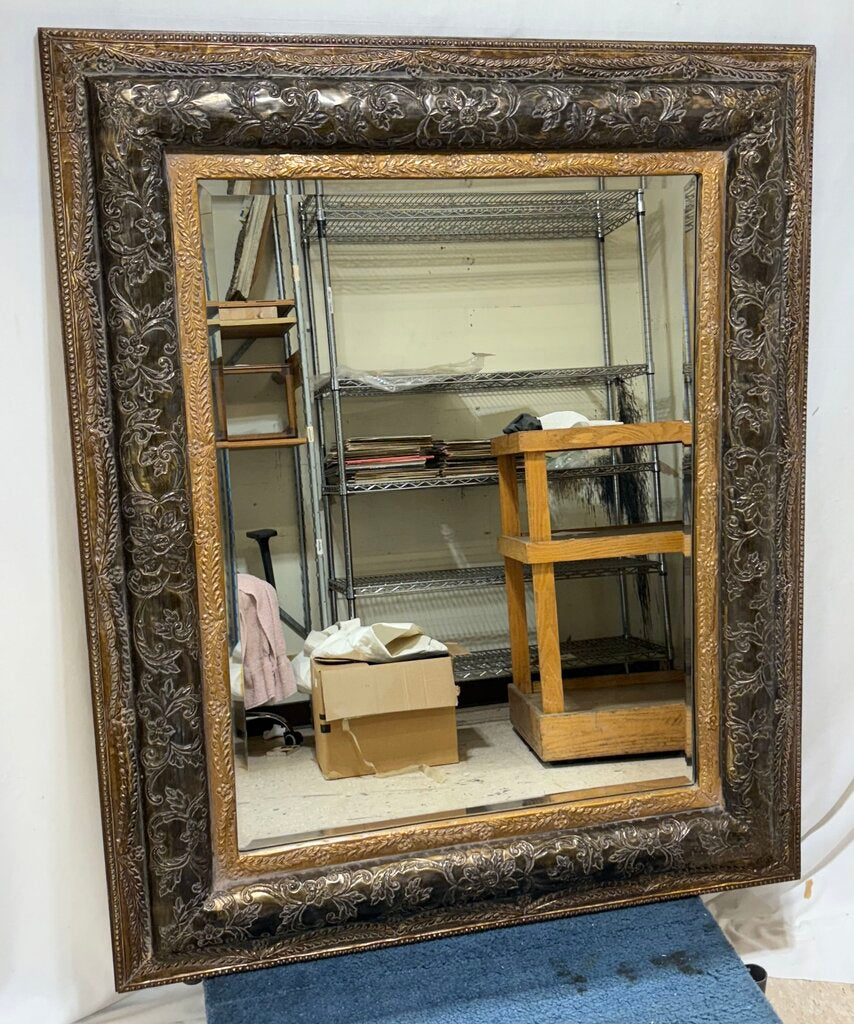 Uttermost Copper Embossed & Wrapped Beveled Glass Wall Mirror UT 01339 B1