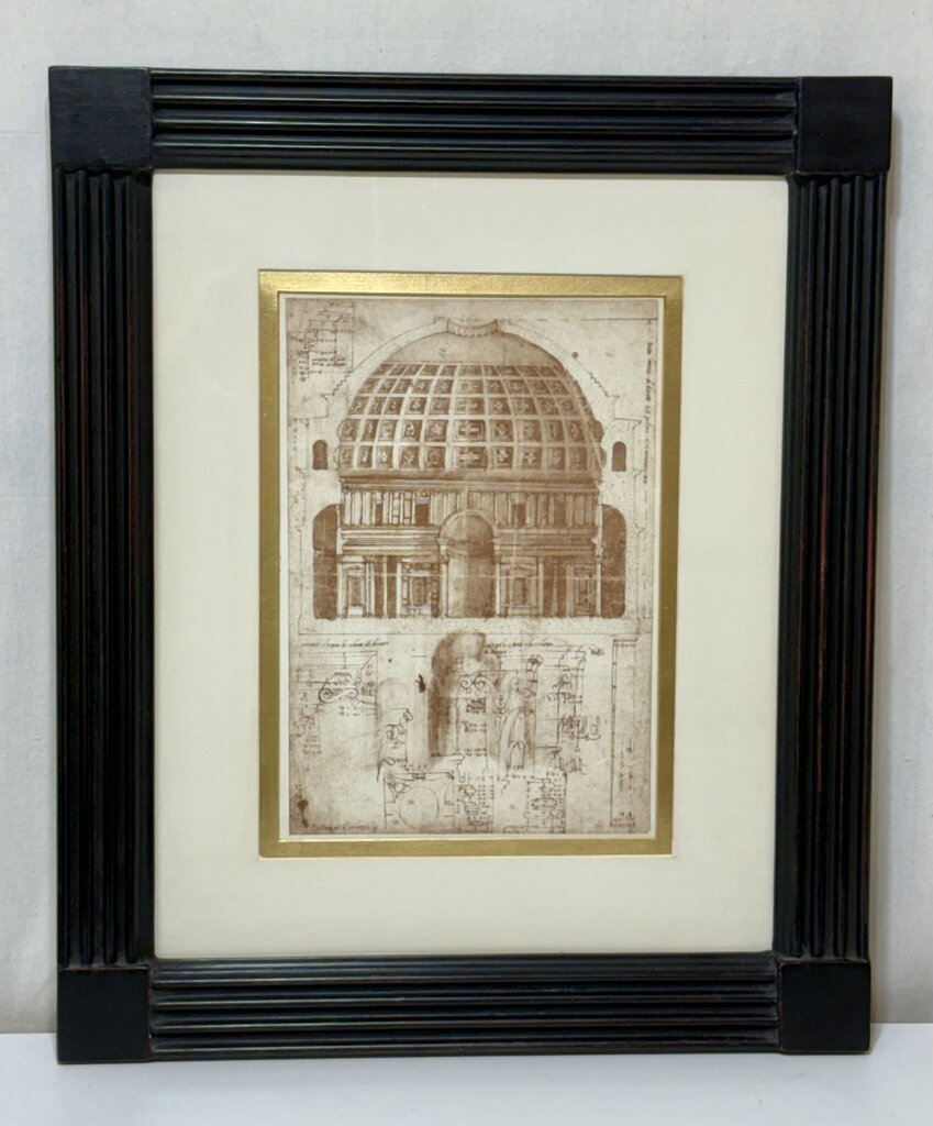 Baldassare Peruzzi Architectural Sections of the Pantheon Print