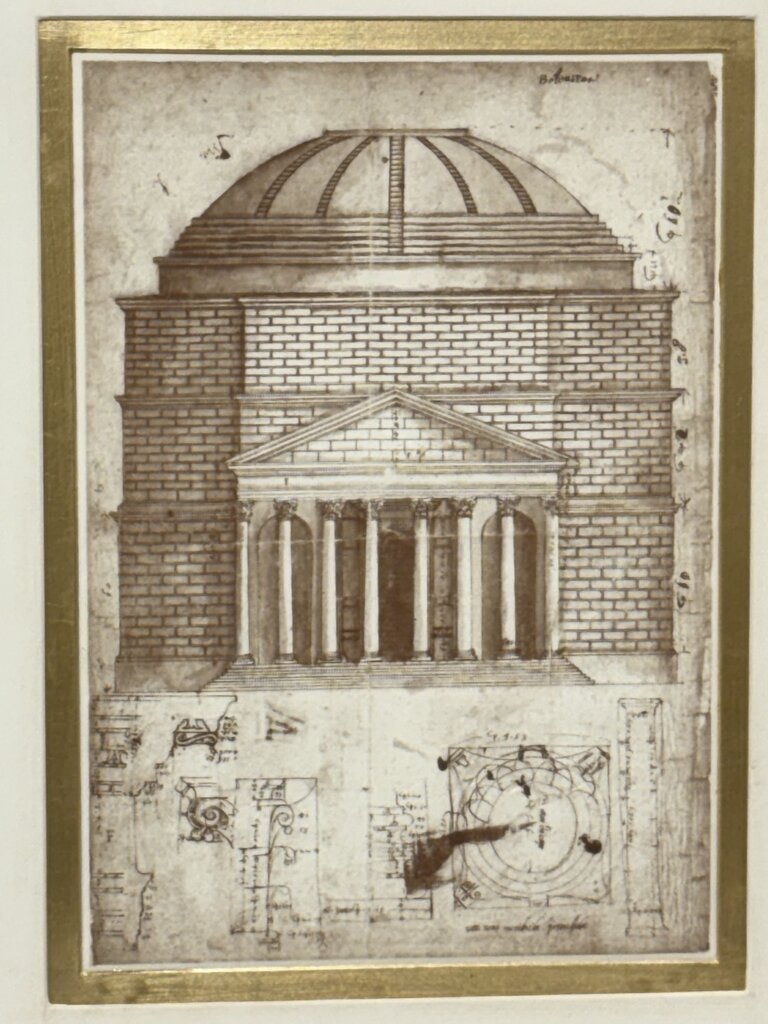 Baldassare Peruzzi Architectural Sections of the Pantheon Print (b)