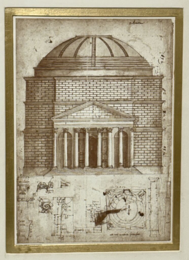 Baldassare Peruzzi Architectural Sections of the Pantheon Print (b)